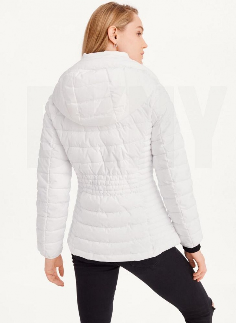 DKNY Packable Women's Coats White | Ireland_D1873