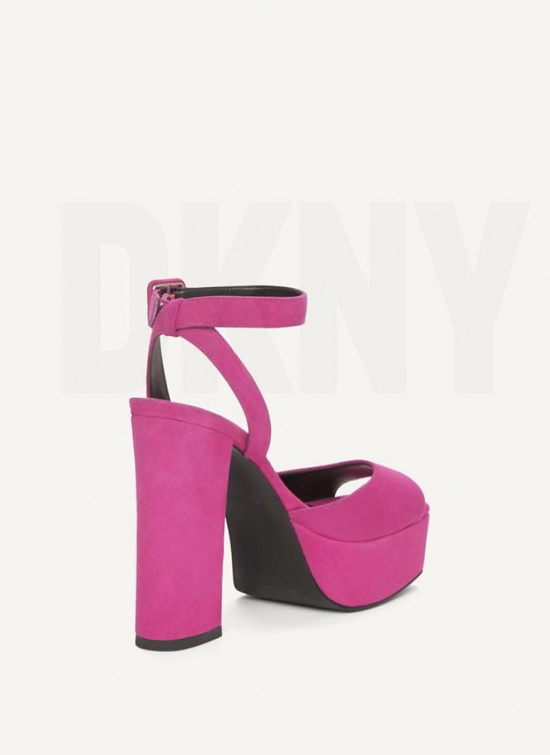 DKNY Party Platform Women's Heels Purple | Ireland_D0866