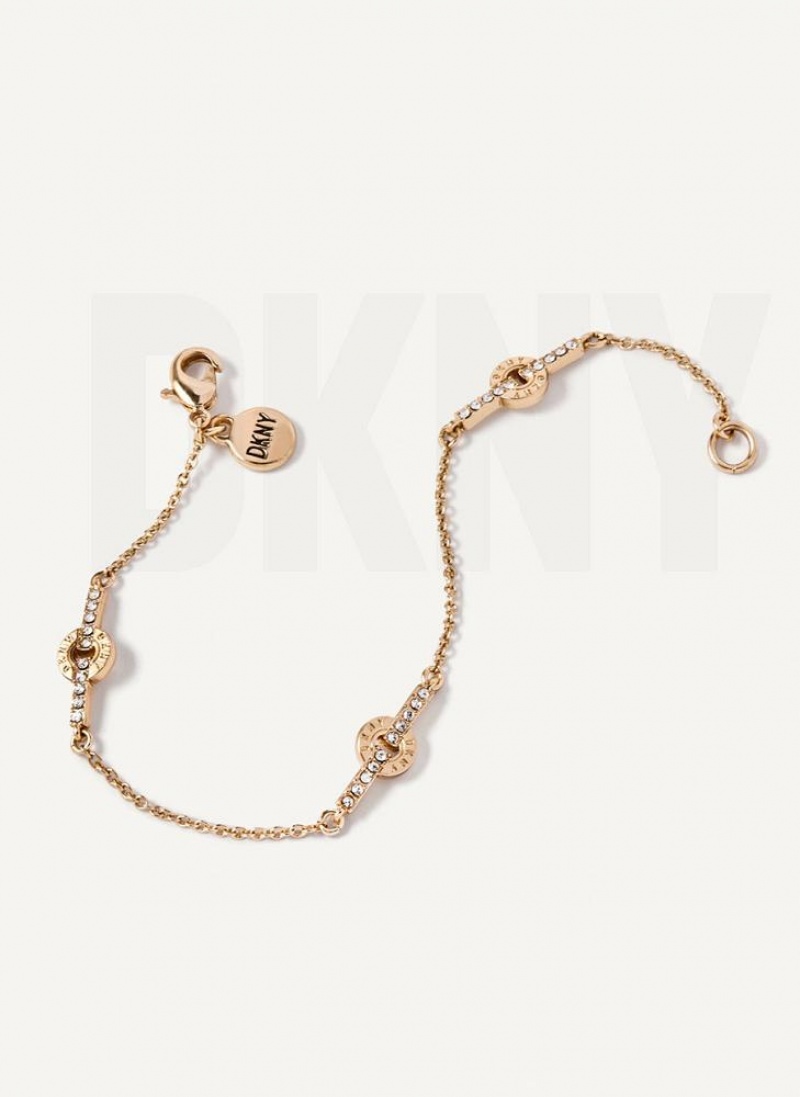 DKNY Pave Flex Women's Bracelet Gold | Ireland_D0430