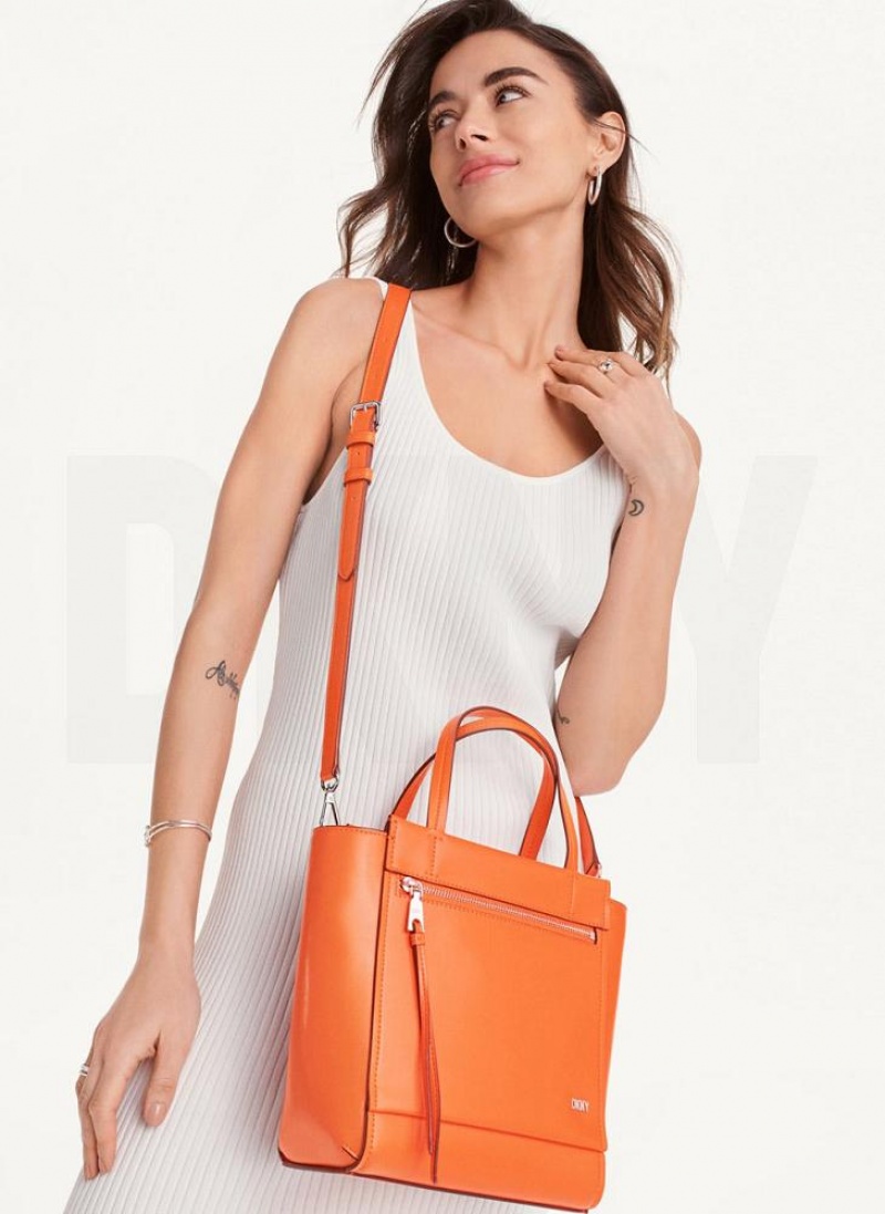 DKNY Pax North-South Women's Tote Bags Orange | Ireland_D0960