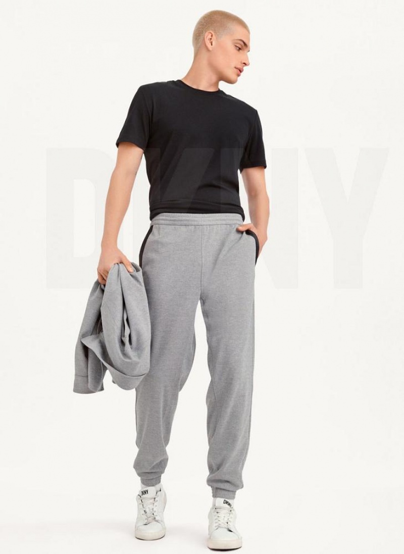 DKNY Polished Men's Pants Grey | Ireland_D0543