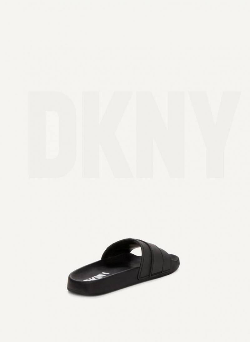 DKNY Pool Women's Slides Black | Ireland_D0662