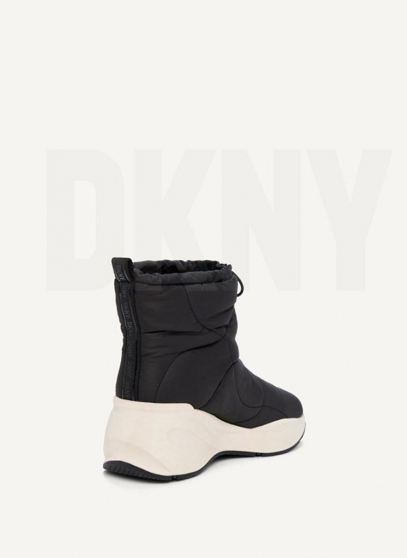 DKNY Puffy Wedge Women's Boots Black | Ireland_D1172