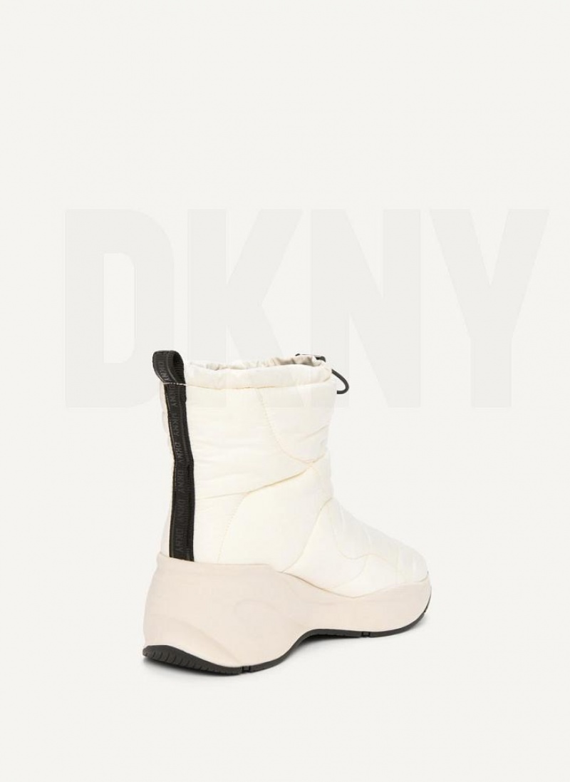 DKNY Puffy Wedge Women's Boots White | Ireland_D0298