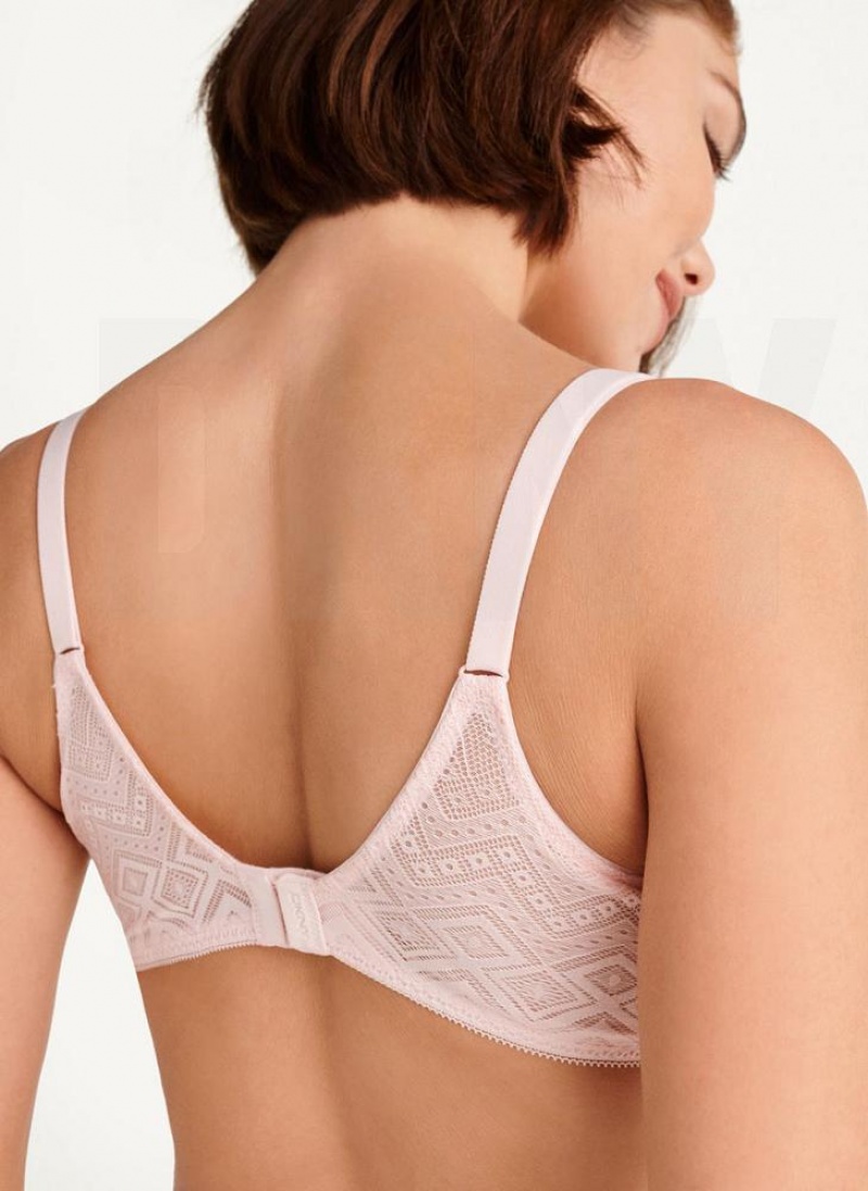 DKNY Pure Lace Unlined Women's Bras Cream | Ireland_D0508