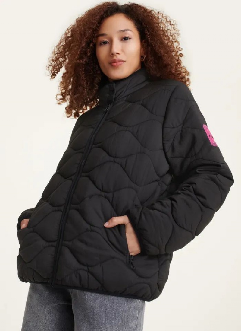 DKNY Quilted Packable Women\'s Jackets Black | Ireland_D1011