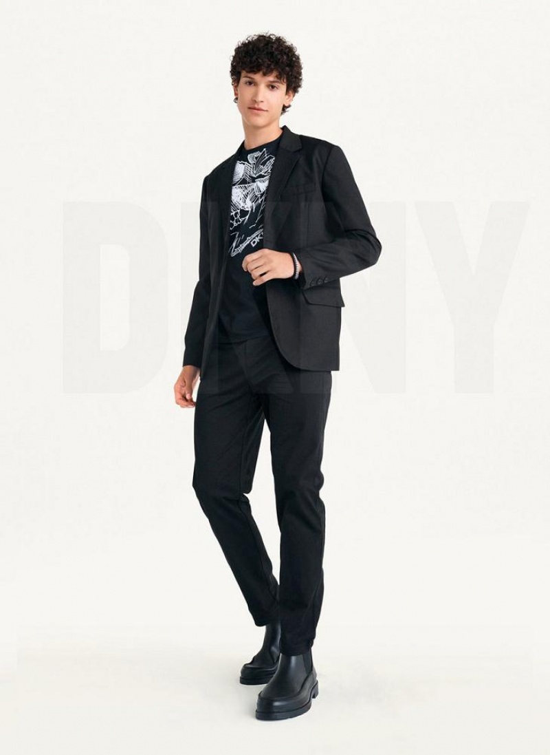 DKNY Relaxed Men's Blazers Black | Ireland_D1725