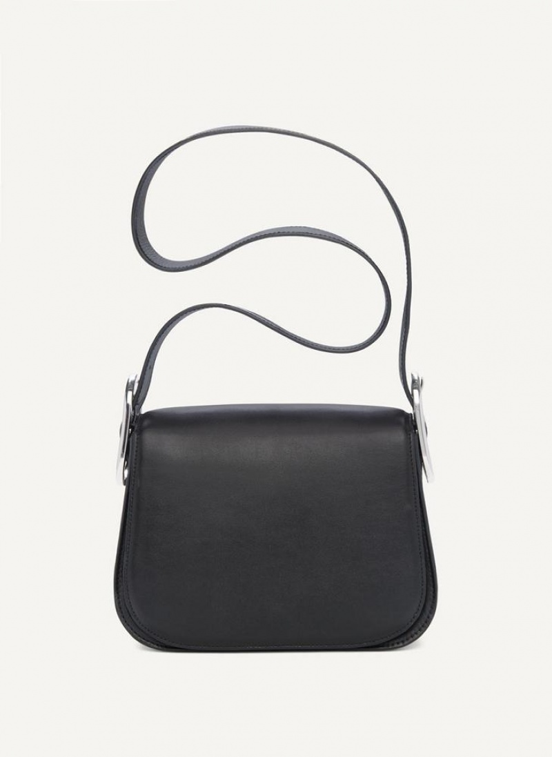 DKNY Saddle Women's Shoulder Bags Black | Ireland_D1309