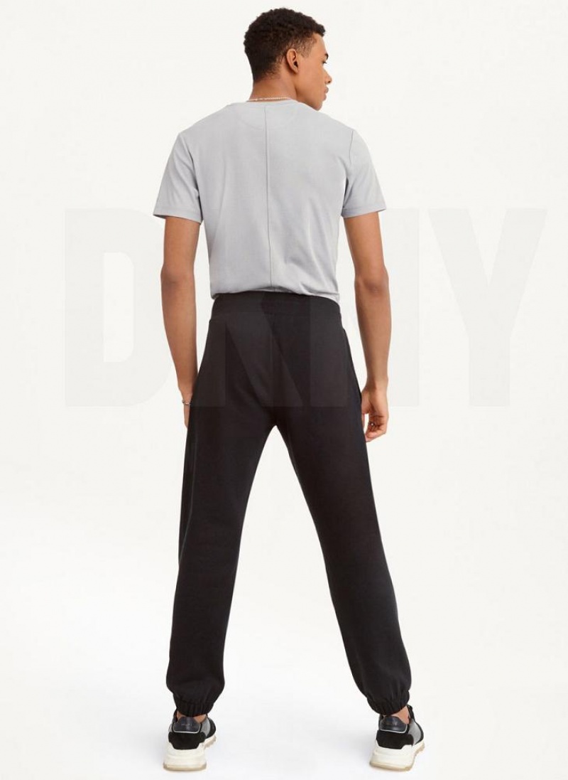 DKNY Shadow Logo Men's Joggers Black | Ireland_D0483