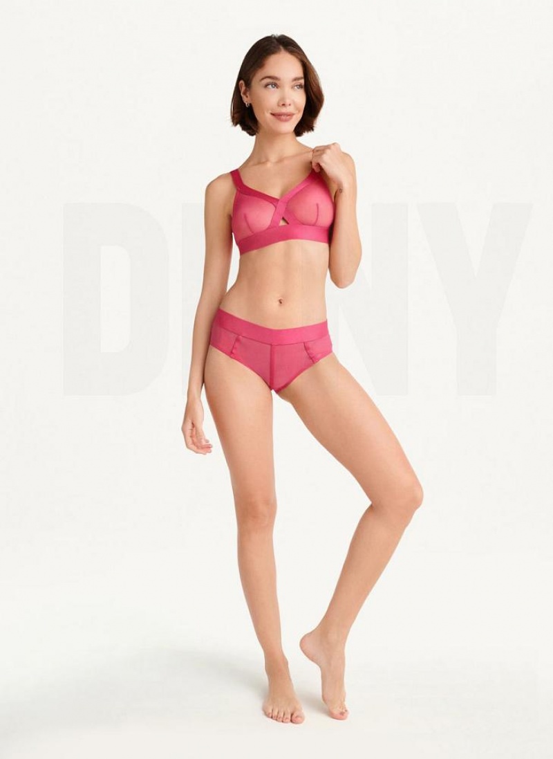 DKNY Sheers Triangle Women's Bras Pink | Ireland_D1867