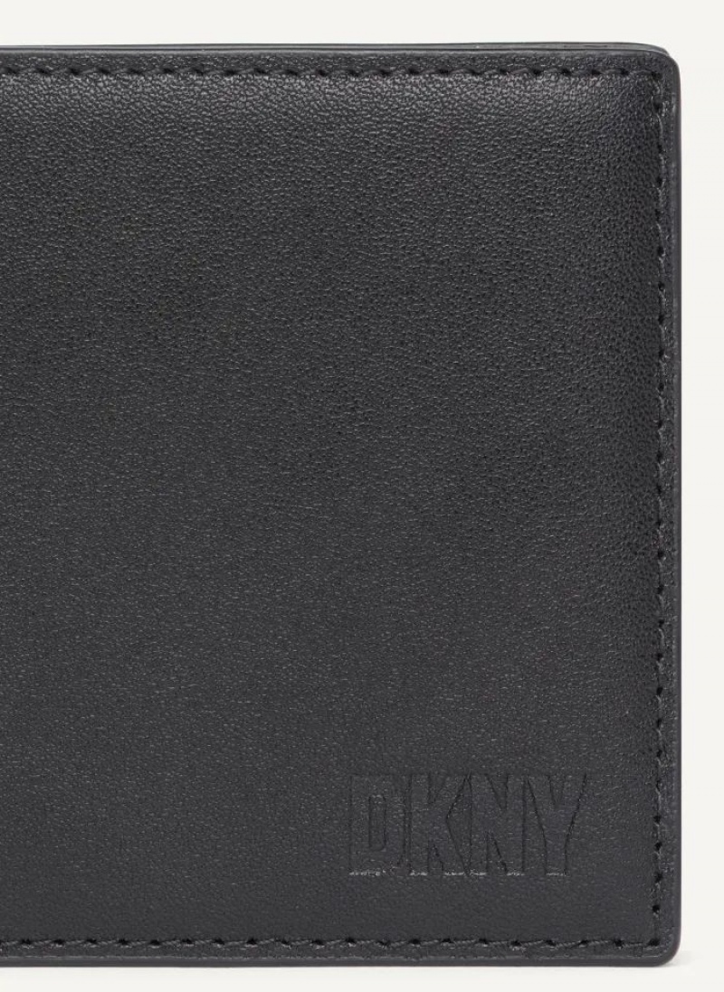 DKNY Side Fold Men's Wallets Black | Ireland_D0437