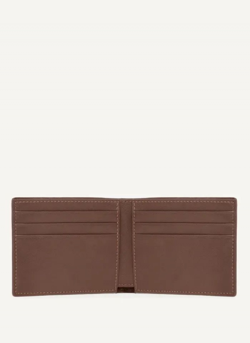 DKNY Side Fold Men's Wallets Brown | Ireland_D1278