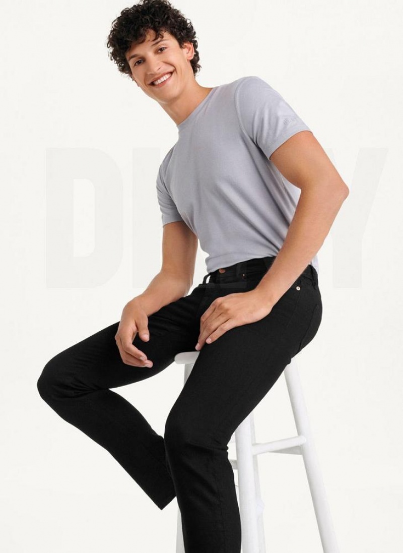 DKNY Skinny Black Rinse Denim Men's Jeans Black | Ireland_D0600