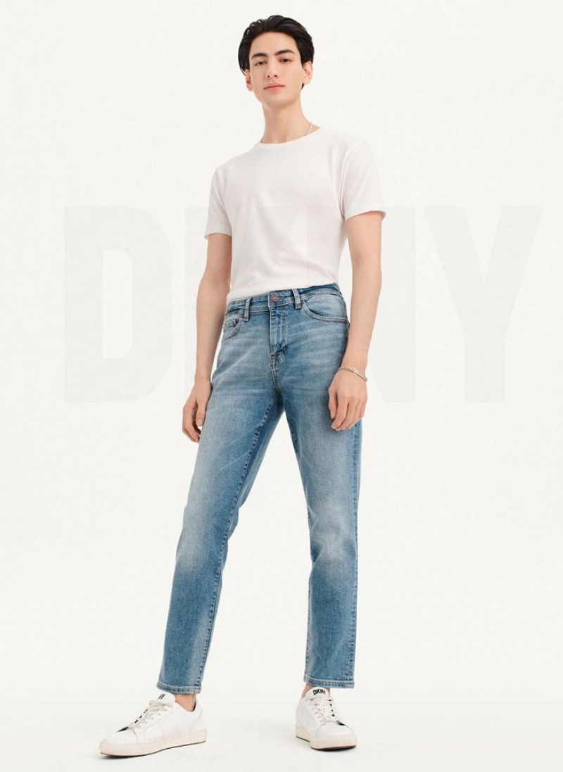 DKNY Skinny Light Wash Denim Men's Jeans Light Wash | Ireland_D1245