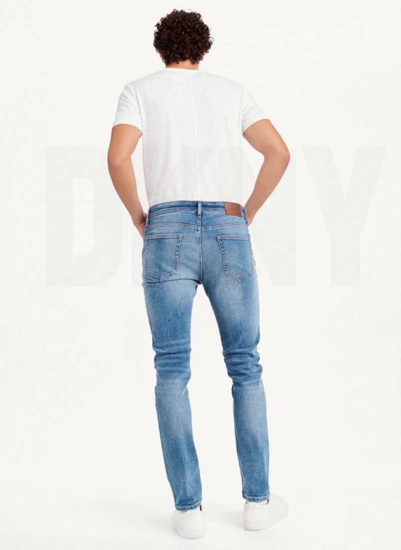 DKNY Skinny Light Wash Denim Men's Jeans Light Wash | Ireland_D1245