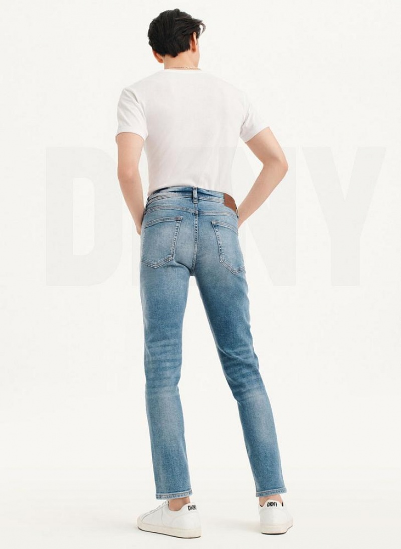 DKNY Skinny Light Wash Denim Men's Jeans Light Wash | Ireland_D1245