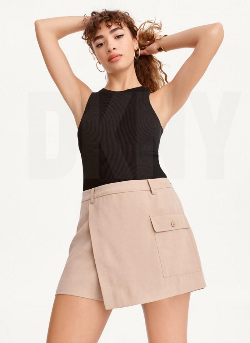 DKNY Skort Women\'s Skirts Khaki | Ireland_D1981