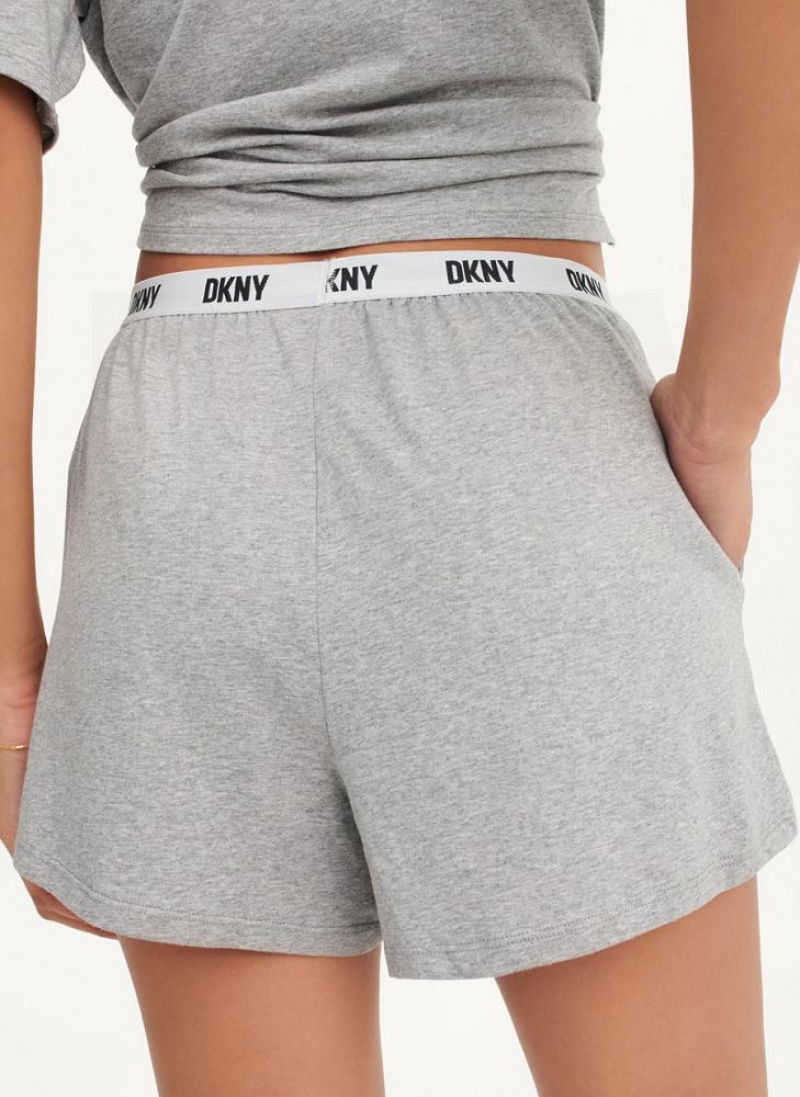 DKNY Sleep Boxer Women's Pajamas Grey | Ireland_D1369