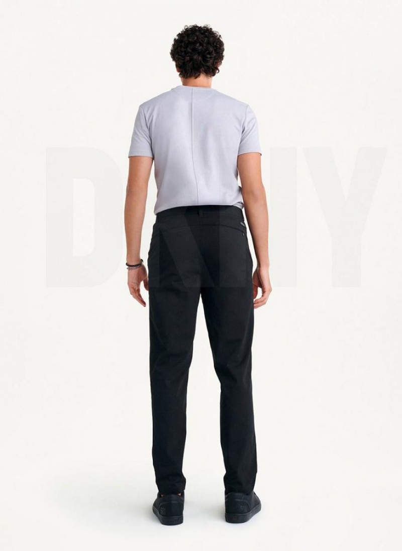 DKNY Slim Chino Men's Pants Black | Ireland_D1201