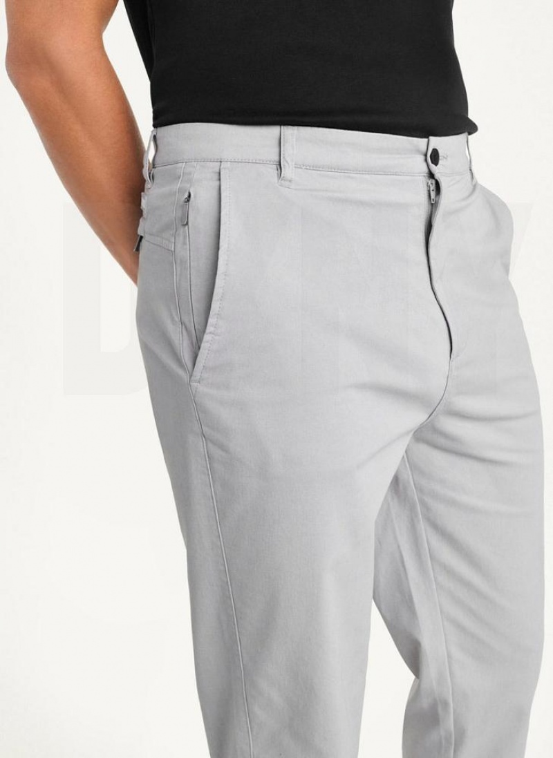 DKNY Slim Chino Men's Pants Grey | Ireland_D0637