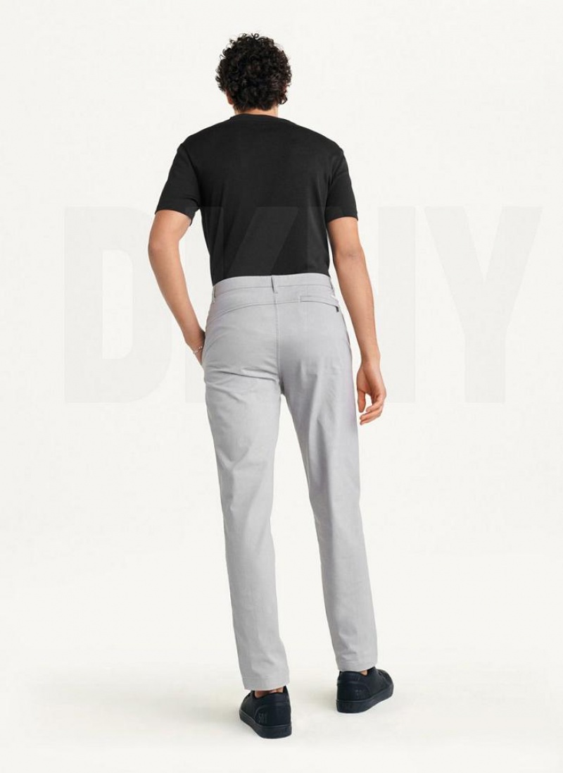 DKNY Slim Chino Men's Pants Grey | Ireland_D0637