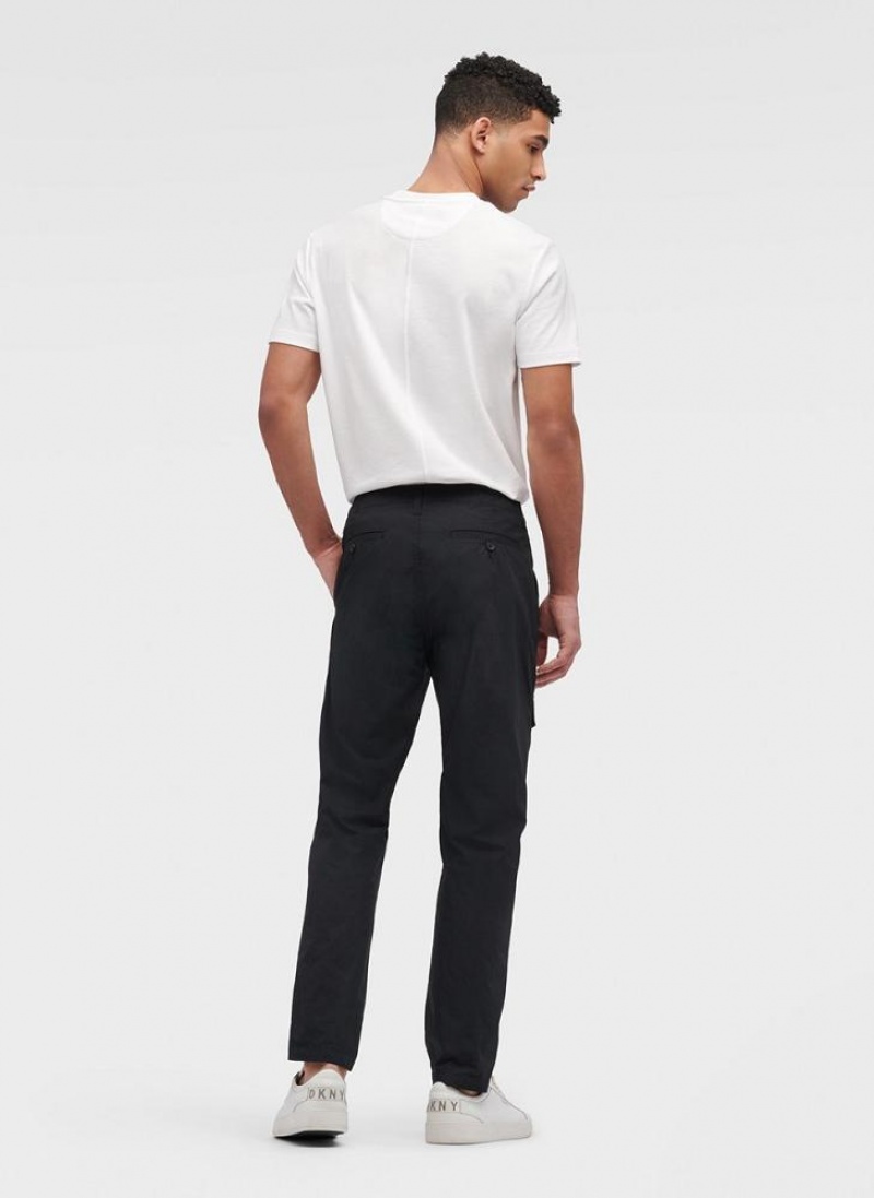 DKNY Slim Fit Cargo Men's Pants Black | Ireland_D1147