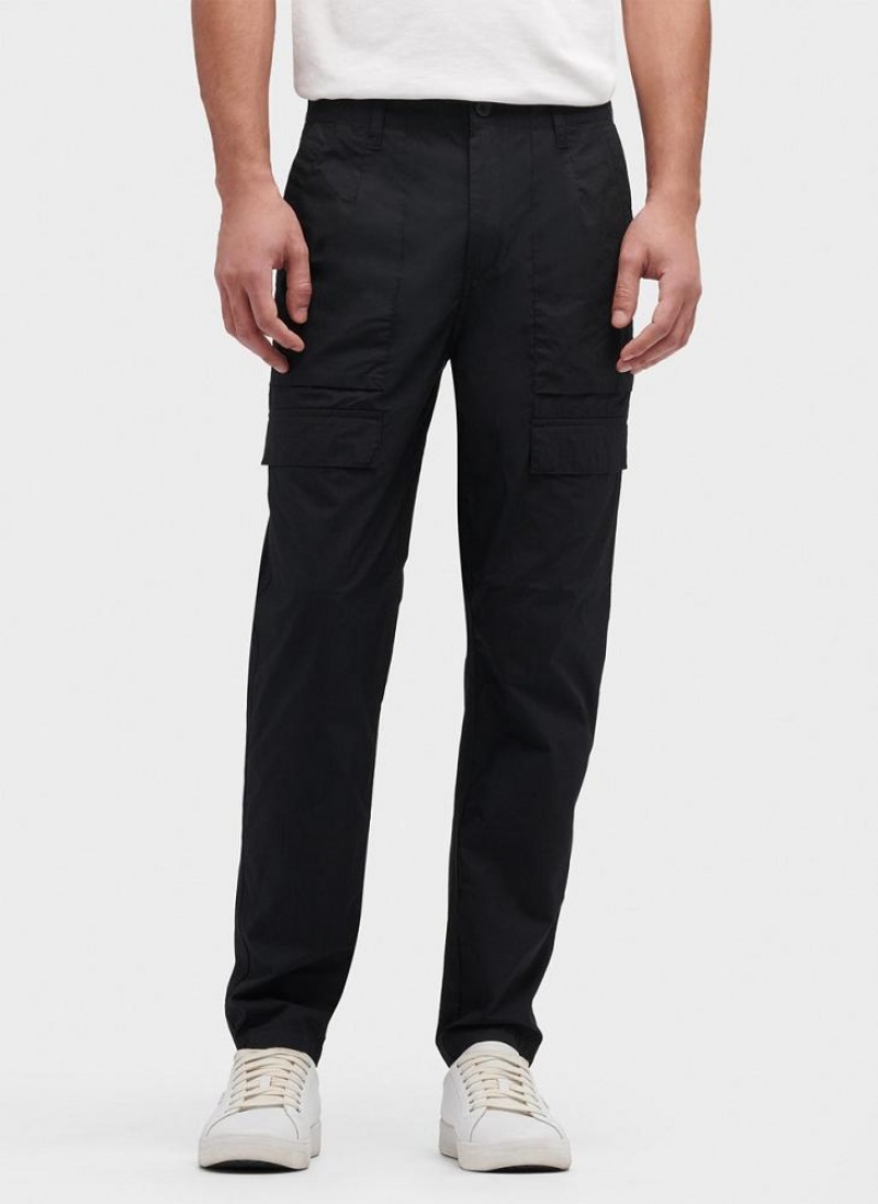 DKNY Slim Fit Cargo Men\'s Pants Black | Ireland_D1147