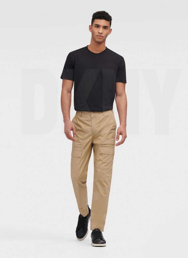 DKNY Slim Fit Cargo Men's Pants Khaki | Ireland_D0249