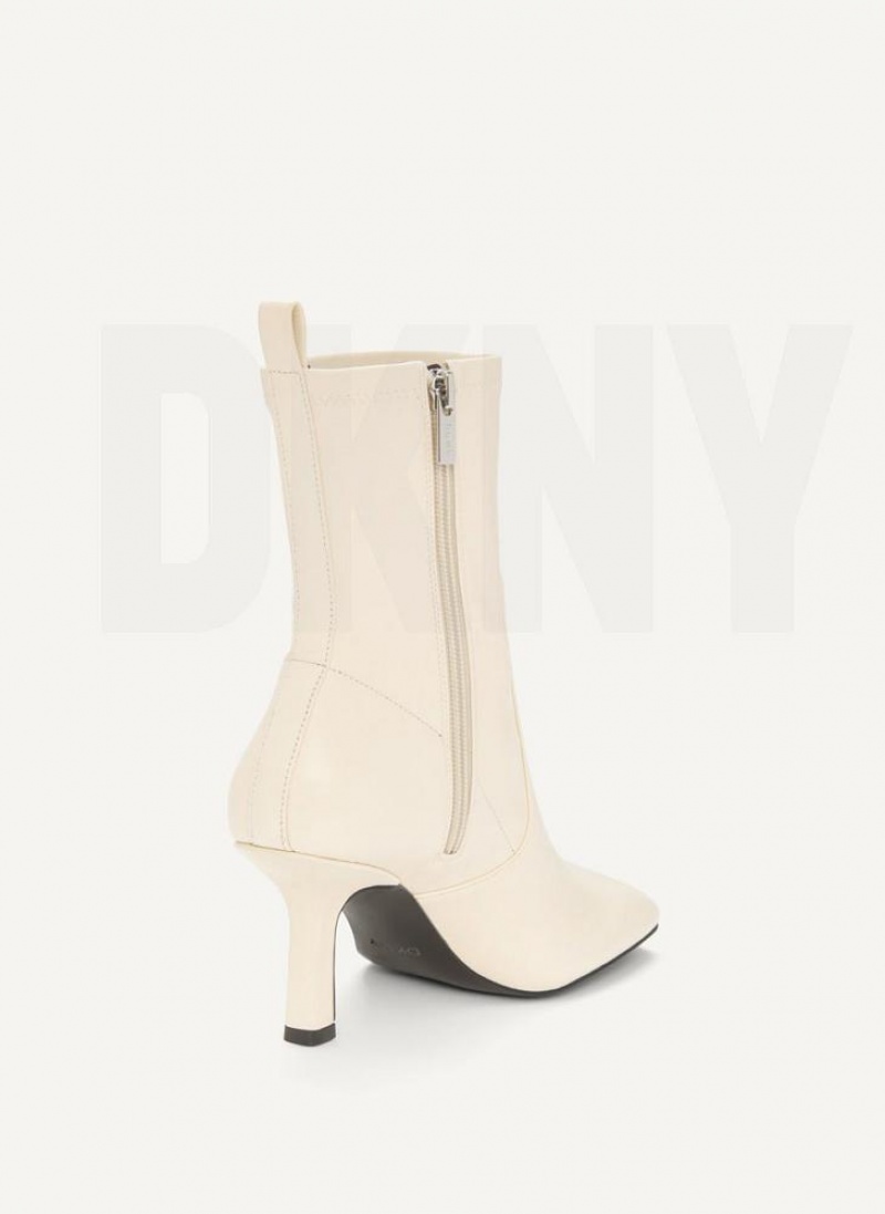 DKNY Sock Women's Boots Beige | Ireland_D0758