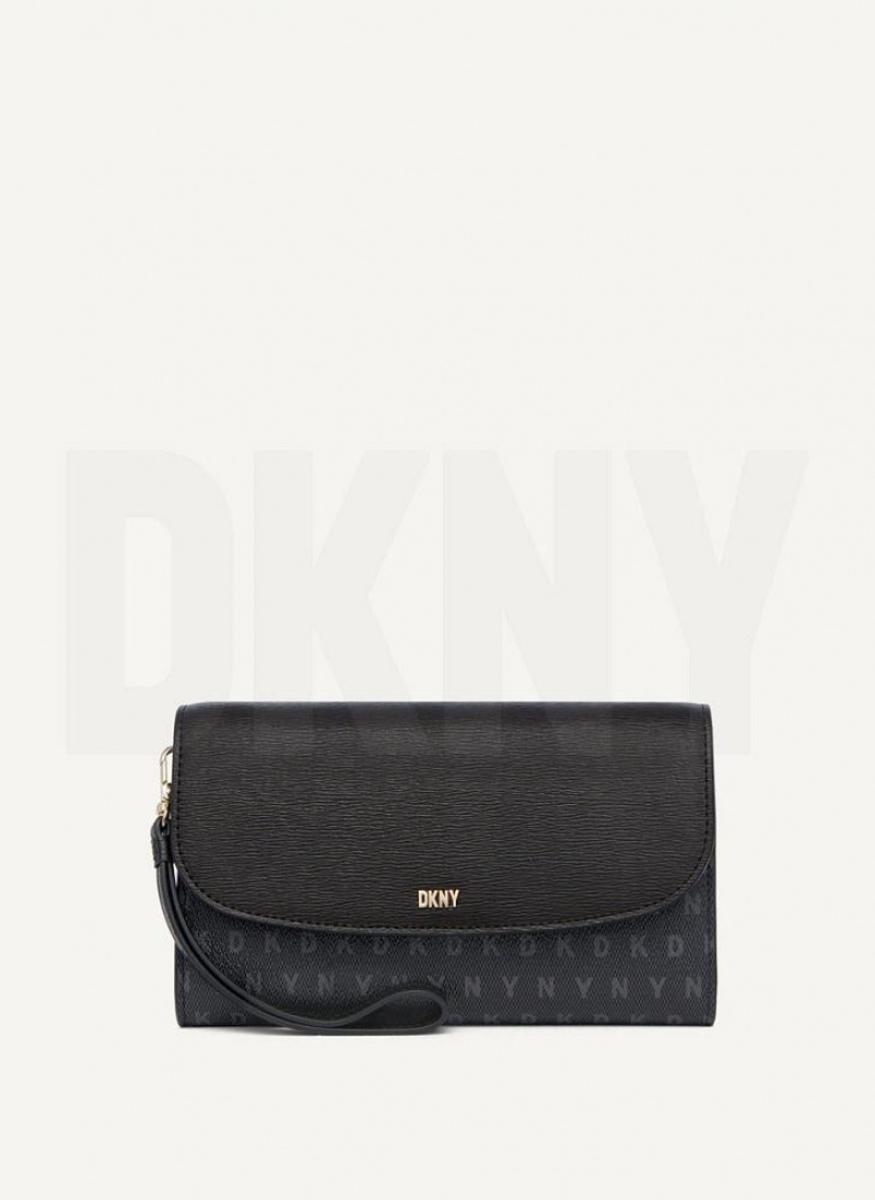 DKNY Sydney Women\'s Wallets Black | Ireland_D0951