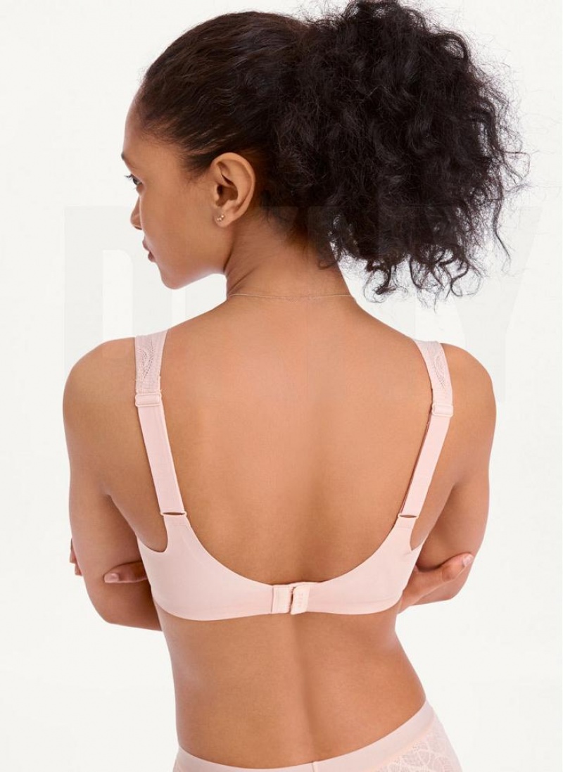 DKNY Table Tops Lace Women's Bras Pink | Ireland_D1156