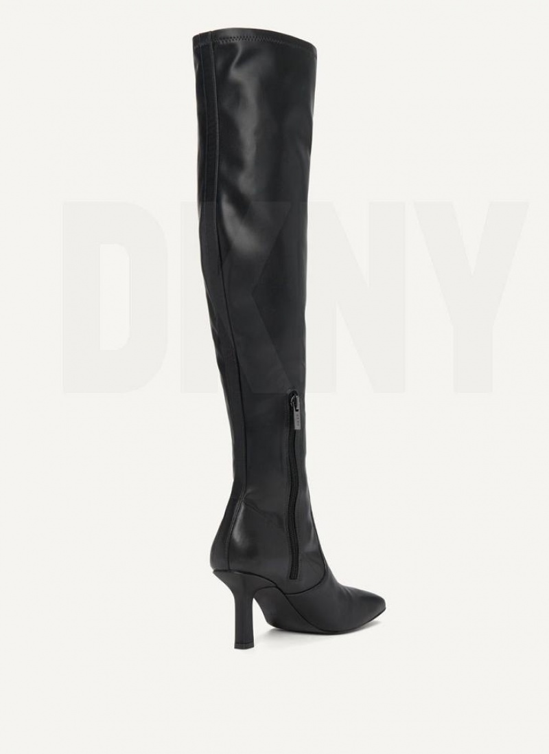 DKNY Tall Stretch Women's Boots Black | Ireland_D1109