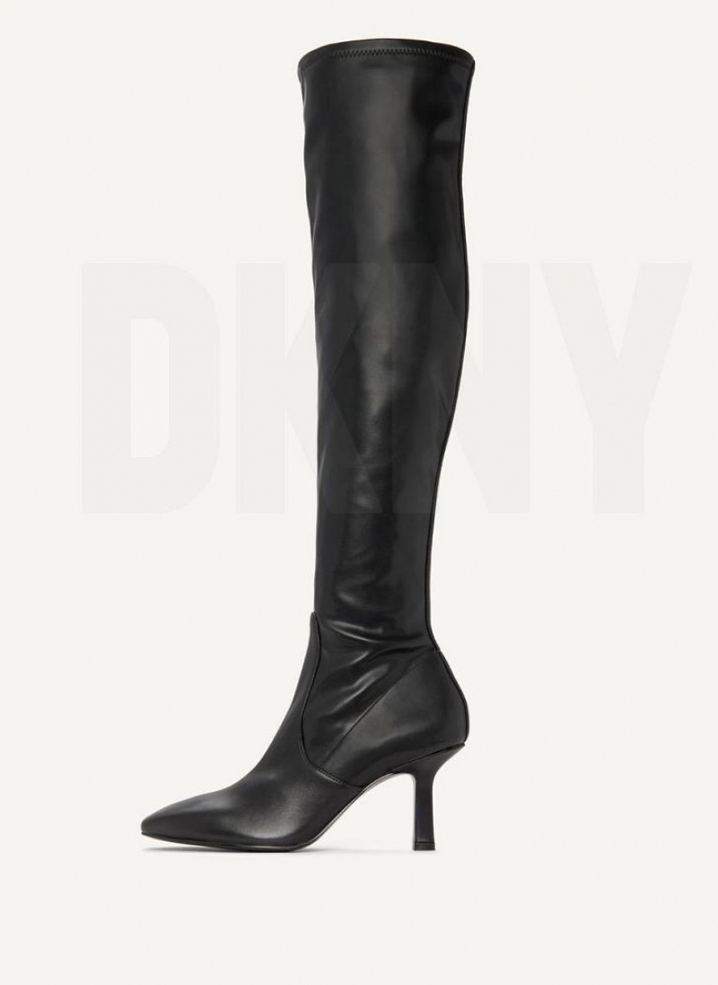 DKNY Tall Stretch Women\'s Boots Black | Ireland_D1109