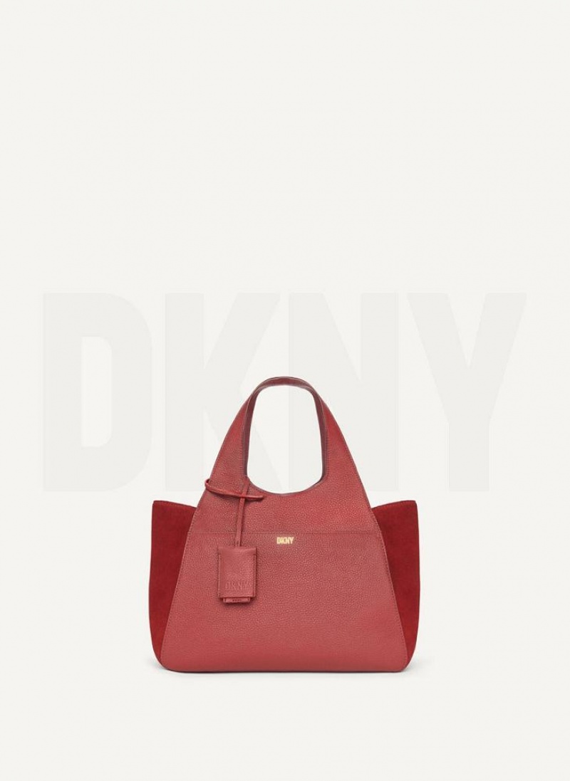 DKNY The Medium Effortless Women's Tote Bags Red | Ireland_D1709