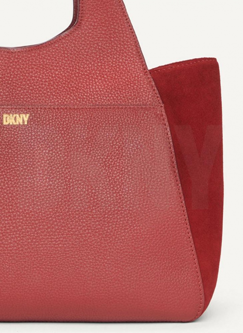 DKNY The Medium Effortless Women's Tote Bags Red | Ireland_D1709