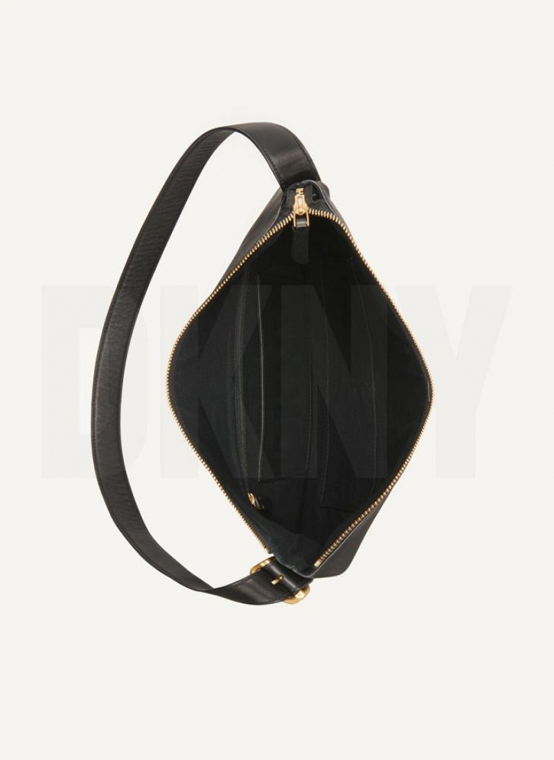 DKNY The Medium Optimist Women's Shoulder Bags Black | Ireland_D0441