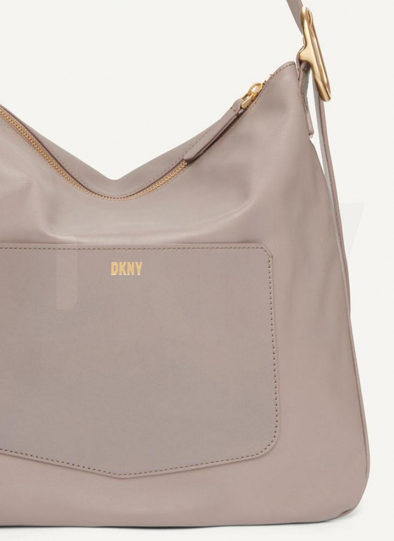 DKNY The Medium Optimist Women's Shoulder Bags Grey | Ireland_D0170