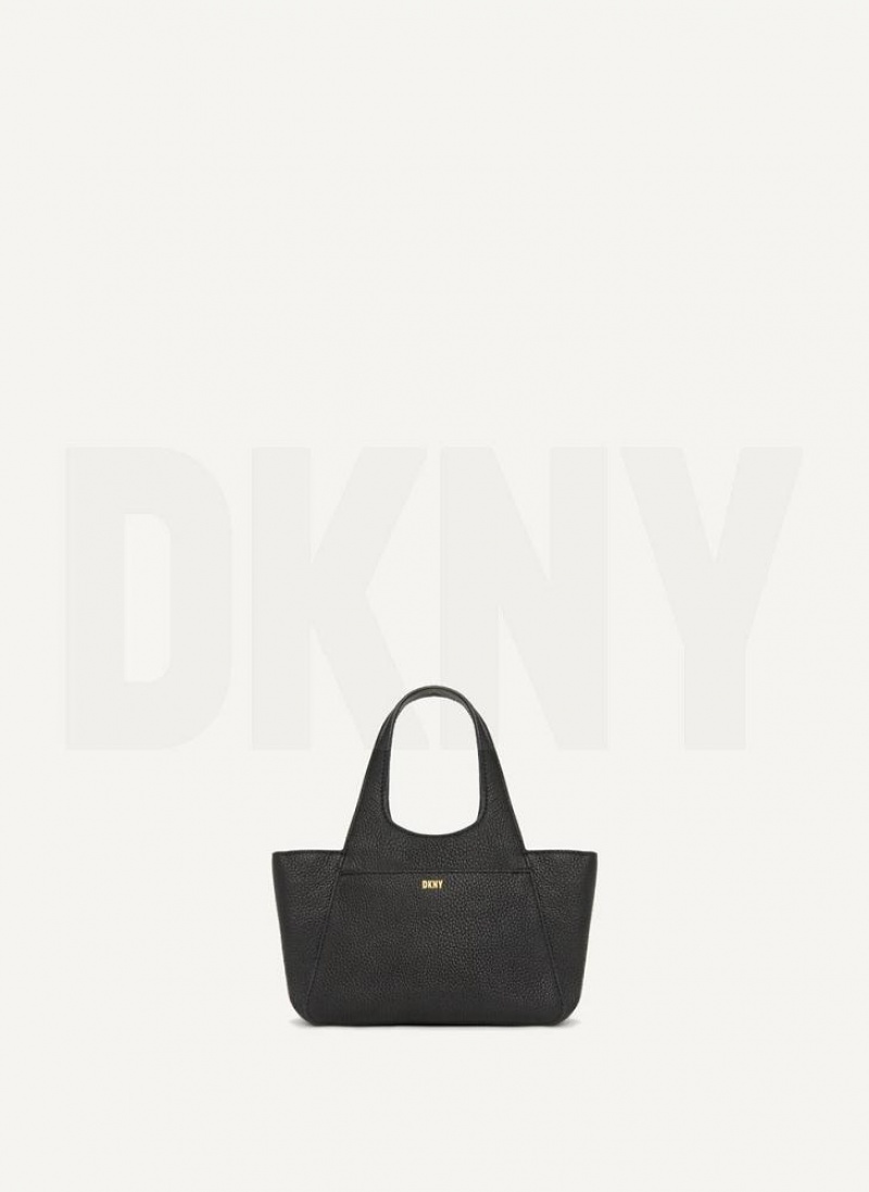 DKNY The Mini Effortless Tote Women's Crossbody Bags Black | Ireland_D1819