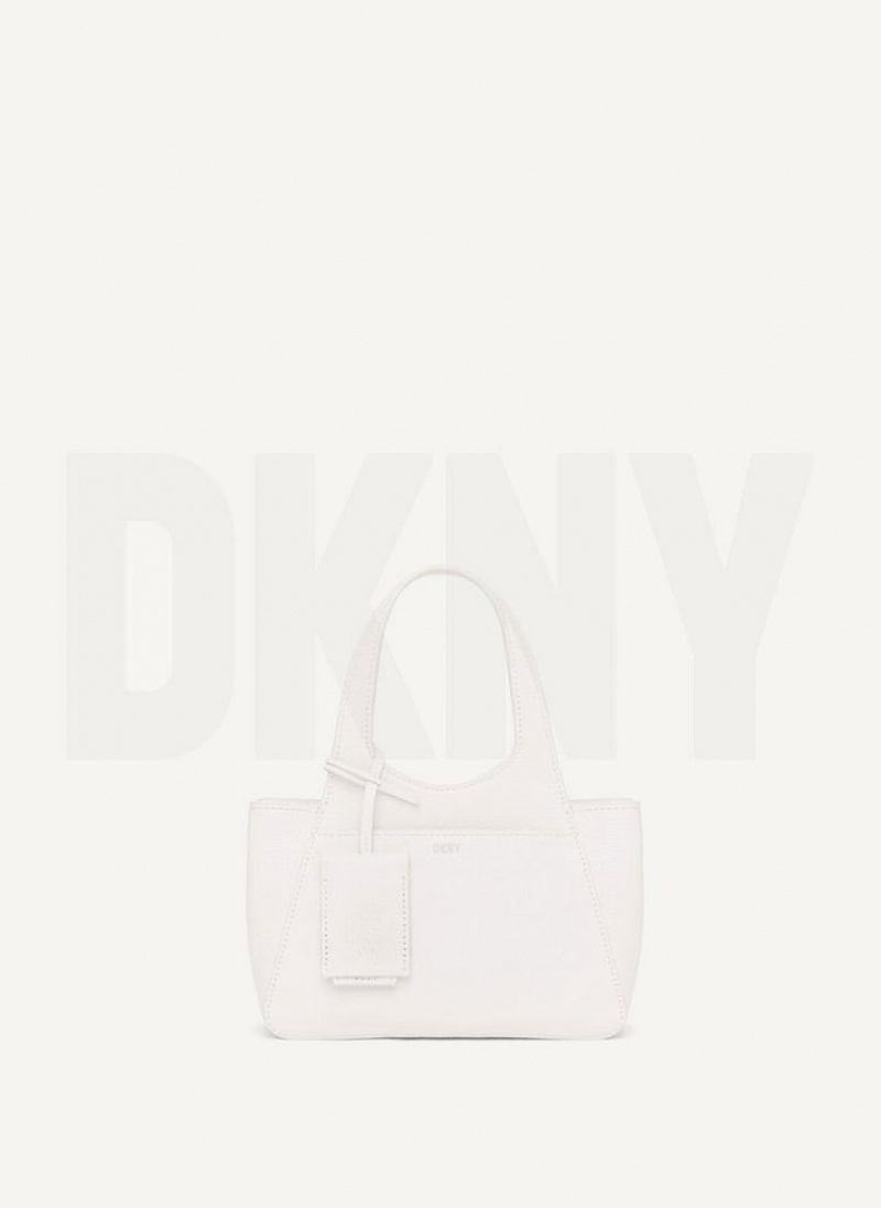 DKNY The Mini Effortless Tote Women's Crossbody Bags White | Ireland_D0855