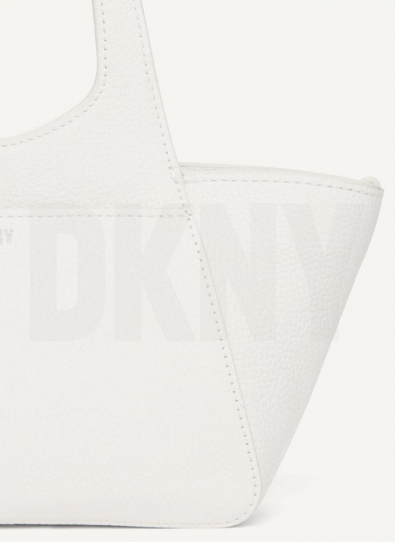 DKNY The Mini Effortless Tote Women's Crossbody Bags White | Ireland_D0855