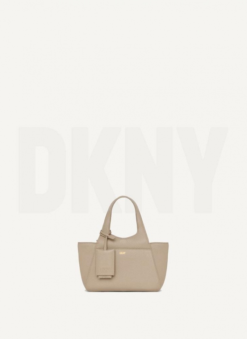 DKNY The Mini Effortless Tote Women's Crossbody Bags Brown | Ireland_D0251