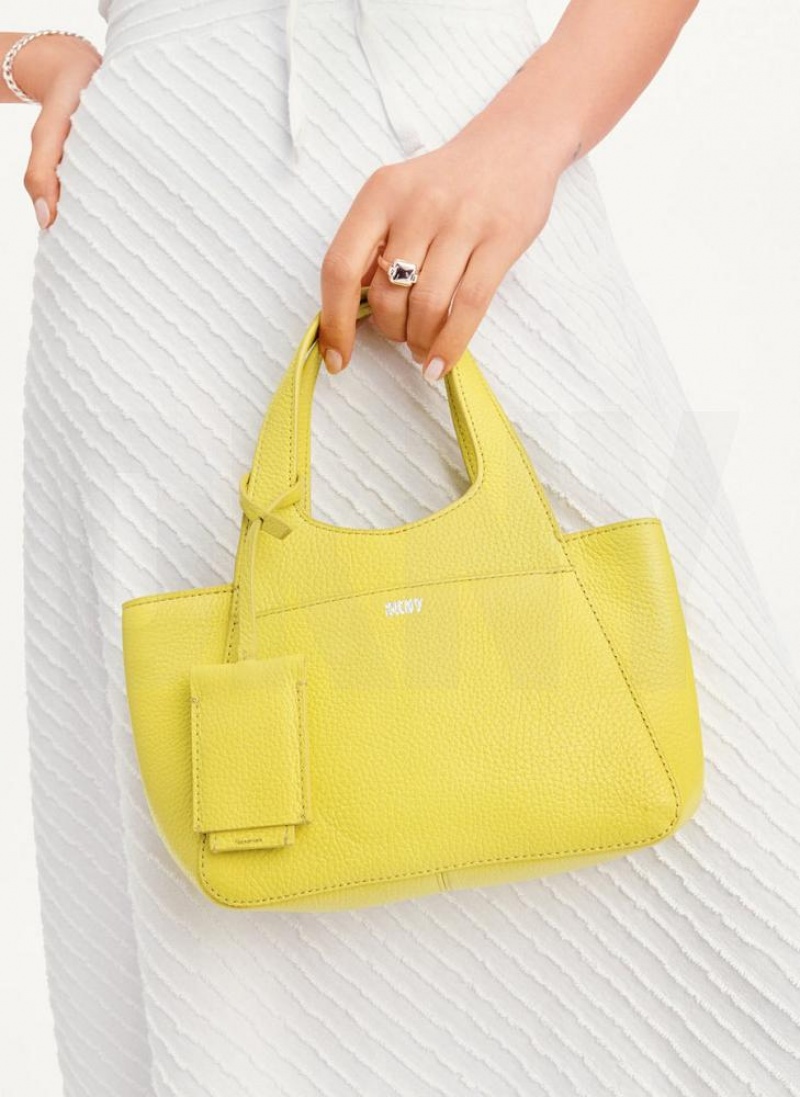 DKNY The Mini Effortless Tote Women's Crossbody Bags Yellow | Ireland_D1871