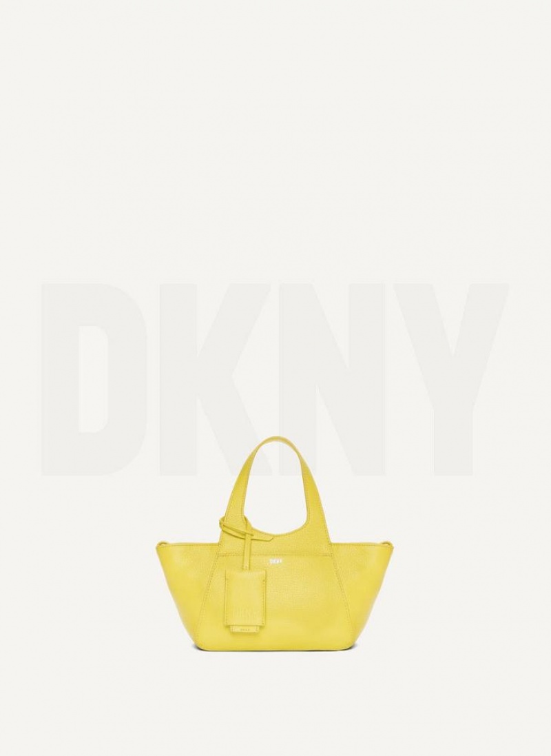 DKNY The Mini Effortless Tote Women's Crossbody Bags Yellow | Ireland_D1871