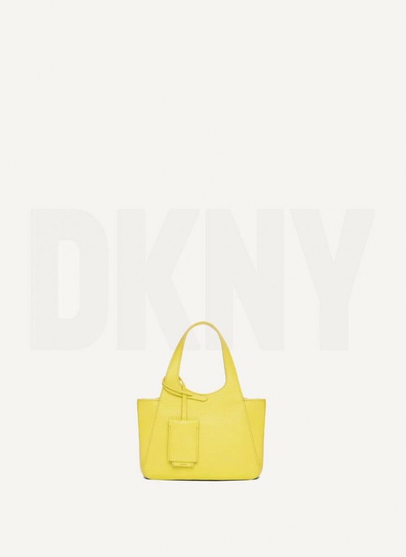 DKNY The Mini Effortless Tote Women's Crossbody Bags Yellow | Ireland_D1871