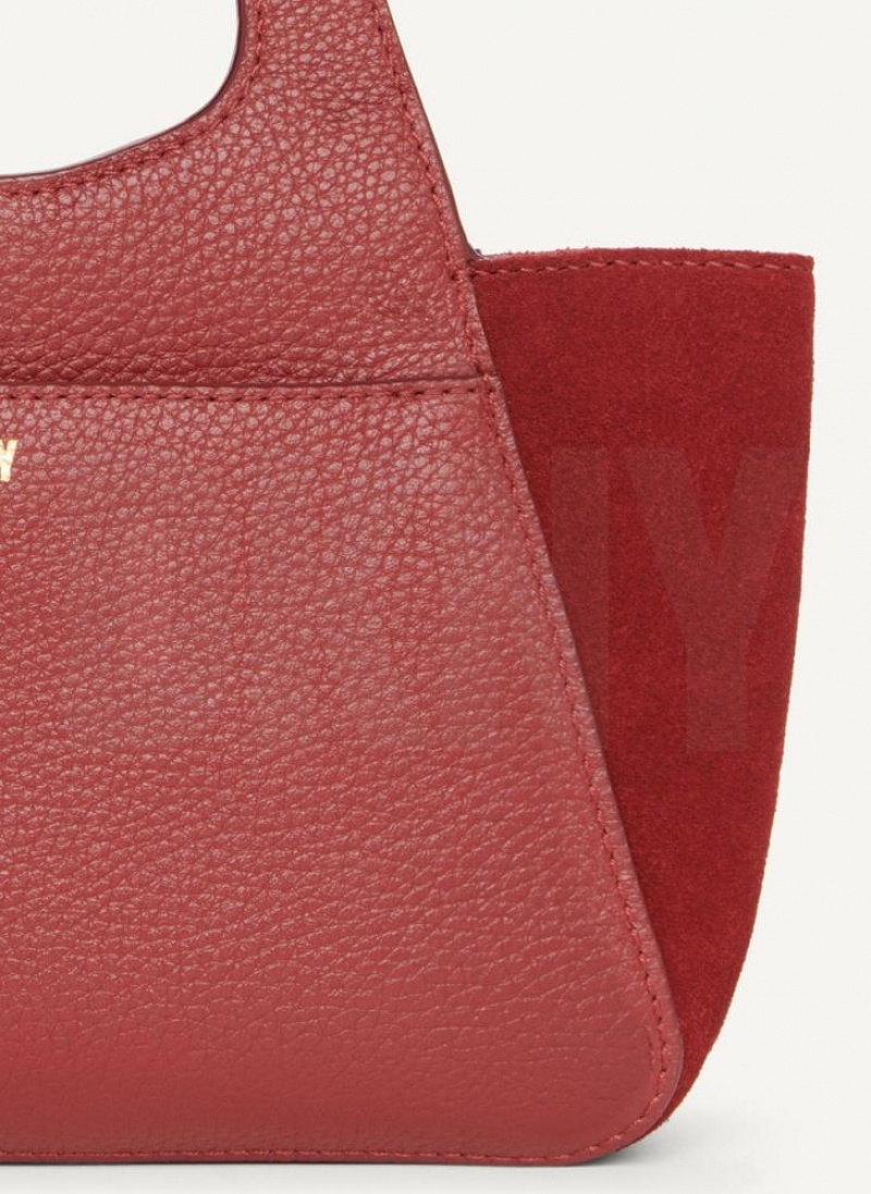 DKNY The Mini Effortless Tote Women's Crossbody Bags Burgundy | Ireland_D0405