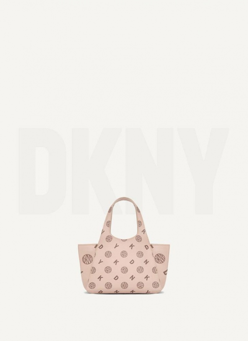 DKNY The Mini Logo Effortless Women's Tote Bags Brown | Ireland_D1537