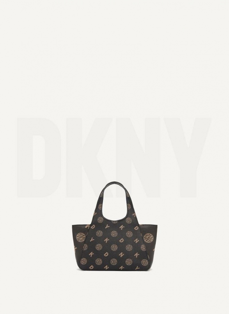 DKNY The Mini Logo Effortless Women's Tote Bags Black | Ireland_D0898