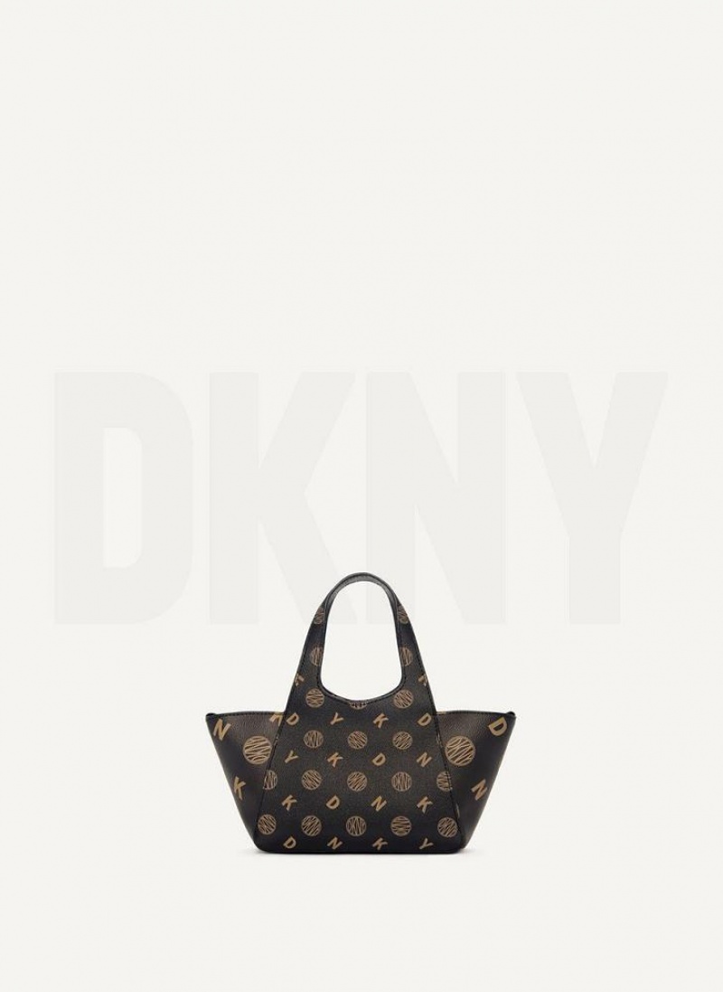 DKNY The Mini Logo Effortless Women\'s Tote Bags Black | Ireland_D0898