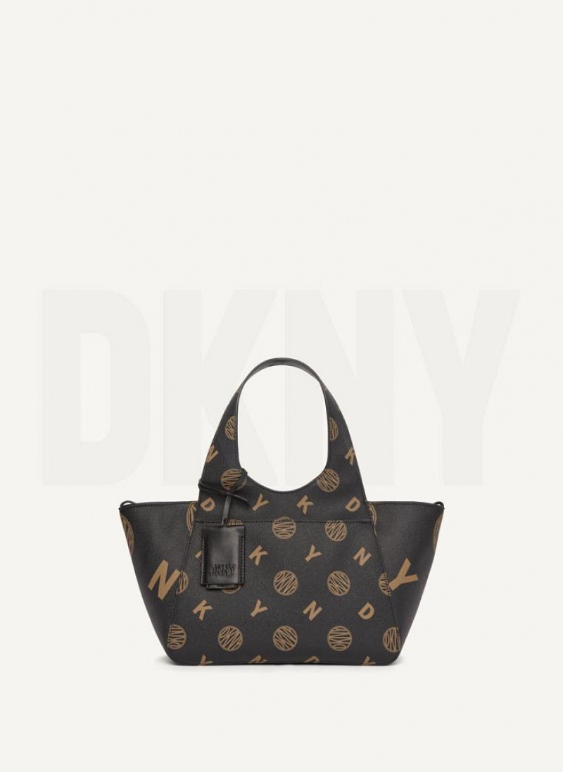 DKNY The Small Logo Effortless Women's Tote Bags Black | Ireland_D0573