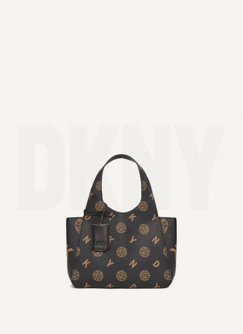 DKNY The Small Logo Effortless Women's Tote Bags Black | Ireland_D0573